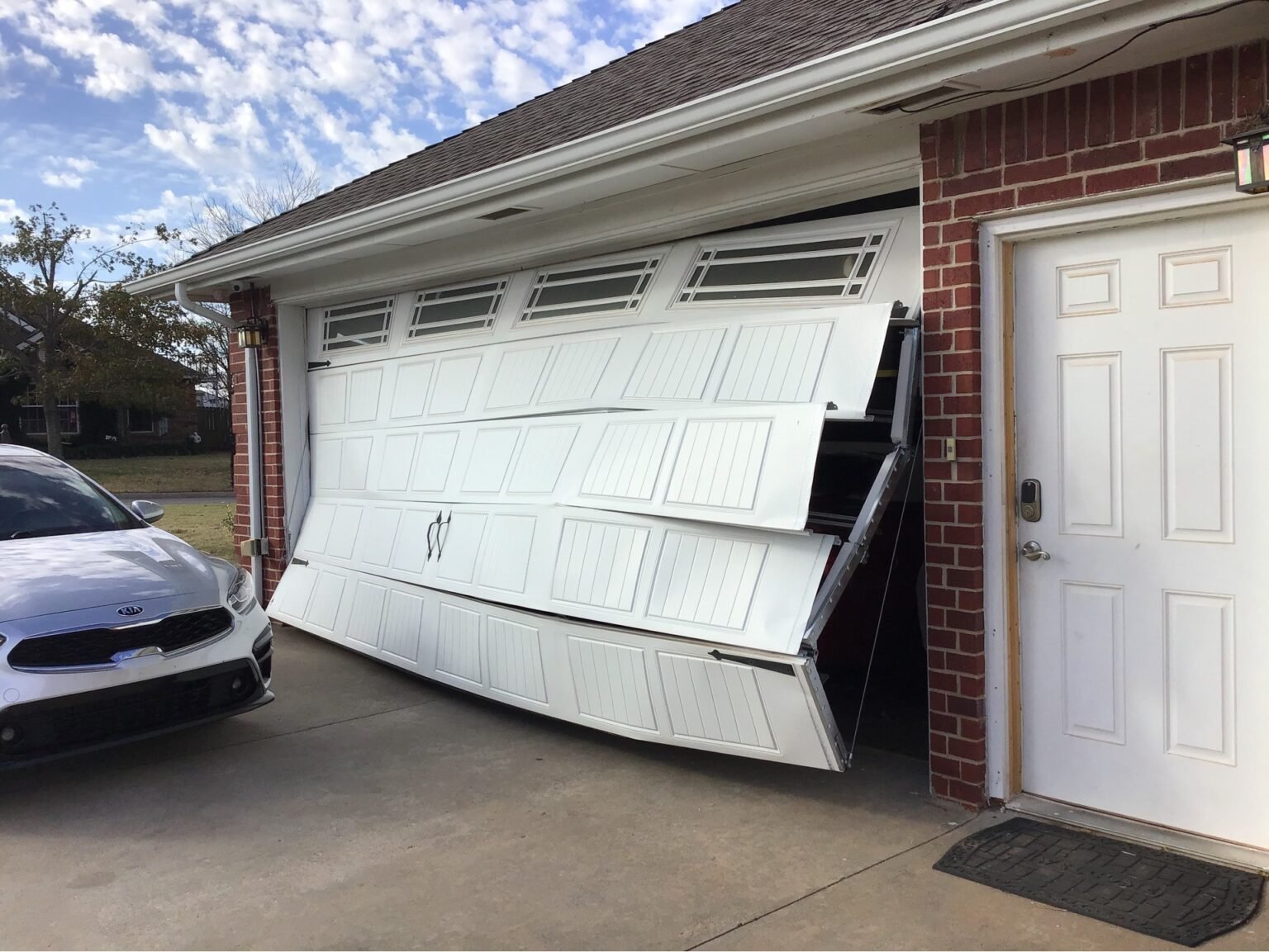 Garage door at a Las Vegas home, the kind of door Open Sesame repairs