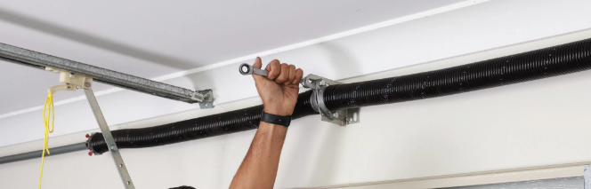 New garage door torsion spring installed for a Las Vegas homeowner