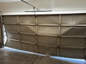 Performing a 25-point garage door safety inspection and tune-up for a family home in The Trails village, near Summerlin Hospital in zip code 89144.