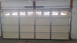 Installing a new LiftMaster belt-drive opener for quiet operation in The Ridges gated community in Summerlin South, near the 215 Beltway.