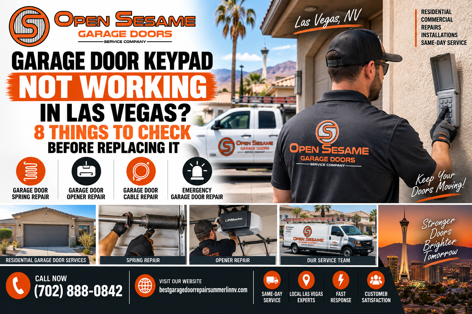 Garage door keypad not working in Las Vegas troubleshooting guide